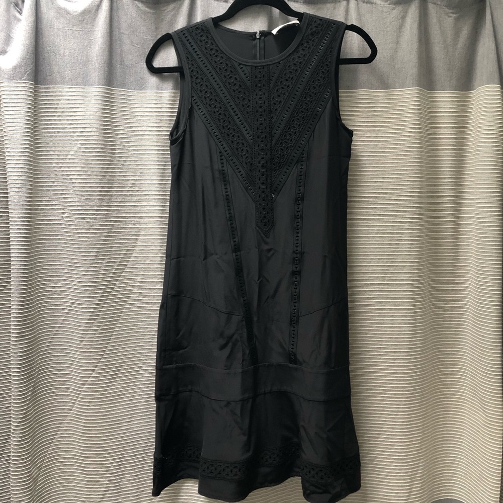 COACH BLACK EYELET DRESS